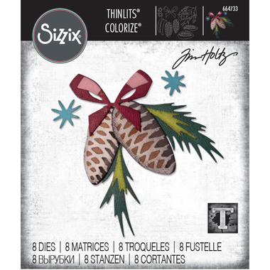 SIZZIX Cutting dies Decorations 664733 Set di 8