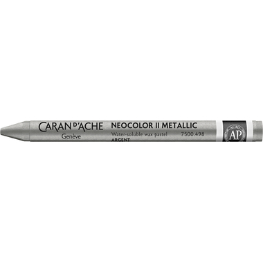 CARAN D'ACHE Wachsmalkreide Neocolor II 7500.498 silber