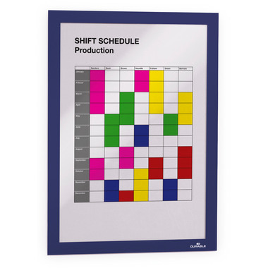 DURABLE Sichtfenster Duraframe 487207 dunkelblau,selbstkleb. 2 Stk.