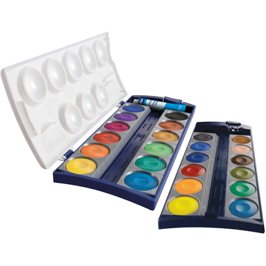 PELIKAN Deckfarben 735K/24 24 Farben Deckweiss