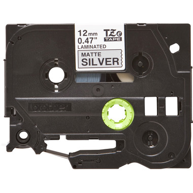 PTOUCH Flexitape lam. noir/argent-mat TZe-M931 pour PT-550 12 mm