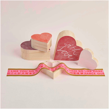 RICO DESIGN Boîte de cur 15x14.2x6cm 700583 Bois
