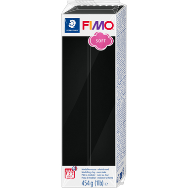 FIMO Knete soft Block 454g 8021-9 schwarz