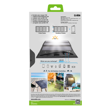 Caricabatterie pannello solare rapido portatile | SBS