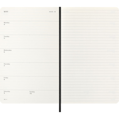 MOLESKINE Agenda Classic Large 2026 DSB12WN3Y26 1S/1P nero SC 13x21cm