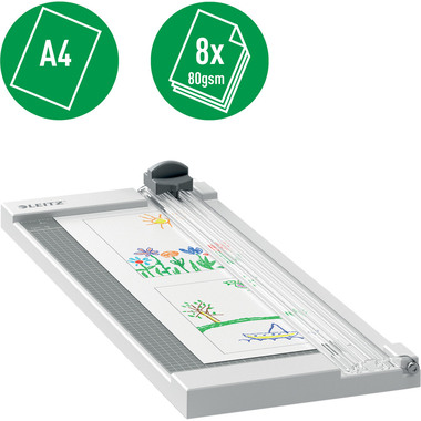 LEITZ Rollenschneidemaschine 9025-00-00 Precision Home A4 / 8 Blatt