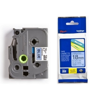 PTOUCH Band, laminiert schwarz/blau TZe-541 PT-2450DX 18 mm