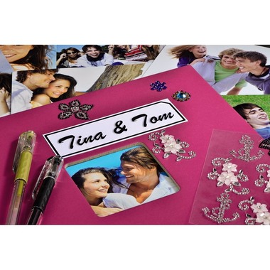 HAMA Spiralalbum Fine Art 36x32cm 10608 pink 25 Blatt