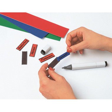 MAGNETOPLAN Ferrocard Etichette 50x15mm 1286206 rosso 115 pezzi