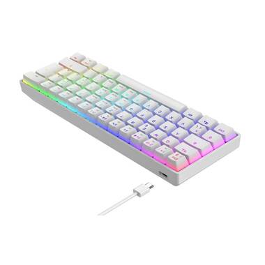 DELTACO Clavier de gaming GAM-175-C Hot-Swap Blanc