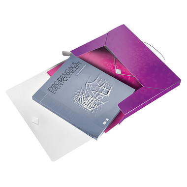 LEITZ Sammelbox WOW PP 46290062 violett 250x330x37mm