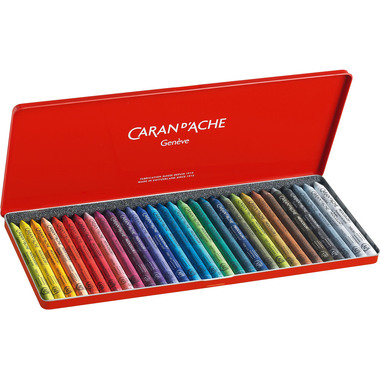 CARAN D'ACHE Wachsmalkreide Neocolor 1 7000.330 30 Farben Metallbox