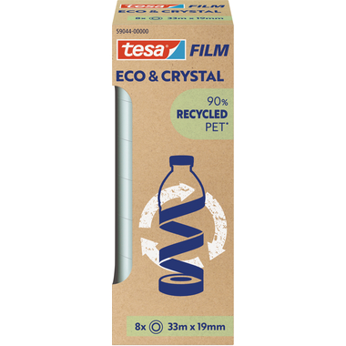 TESA Tesafilm eco&crystal 33mx19mm 59044-00000 Klebeband 8 Stück