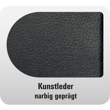 CHRONOPLAN Classeur à anneaux Basic 50108Z.27 ProGrip Mat. noir Midi