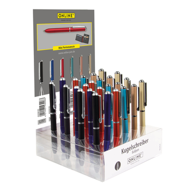 ONLINE Stylo à bille M 43024/18 Mini noir, 18 pcs.