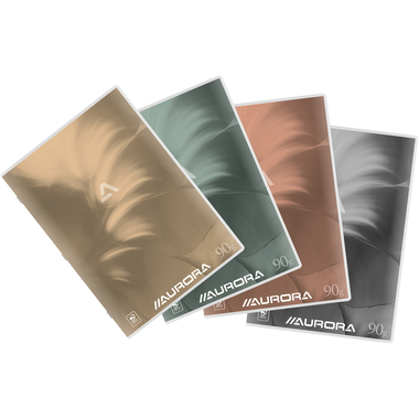 AURORA Taccuino A4 60MQ10 quadrettato assortito