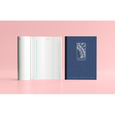 AURORA Notizbuch Heritage A5 1935N blau, liniert 56 Blatt