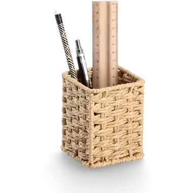 ZELLER Stiftehalter 15210 papiergeflecht 8x8x10.7cm