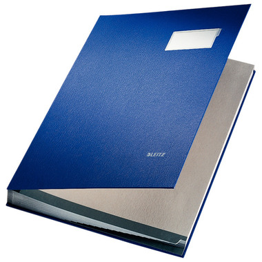 LEITZ Unterschriftsmappen A4 57000035 blau 20 Fächer