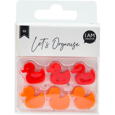 I AM CREATIVE Magnet Ente Let`s Organize 4035.48 rot 6 Stück