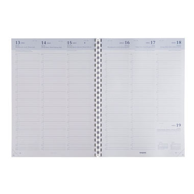 BREPOLS Agenda Omega 2026 0.030.9900 1W/2S Ersatz weiss 21x29cm