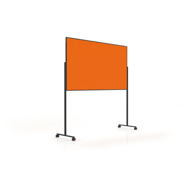 MAGNETOPLAN Design-Moderatorentafel VP 1181244 orange, Filz 1000x1800mm
