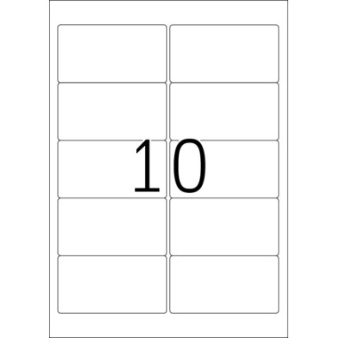 HERMA Étiquettes PREMIUM 96x50.8mm 4667 blanc,perm. 1000pcs./100flls.