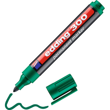 EDDING Permanent Marker 300 1,5-3mm 300-4 grün