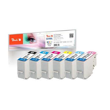Peach Tinte Epson Nr. 378XL Je 1x BK, C,M,Y;LC,LM