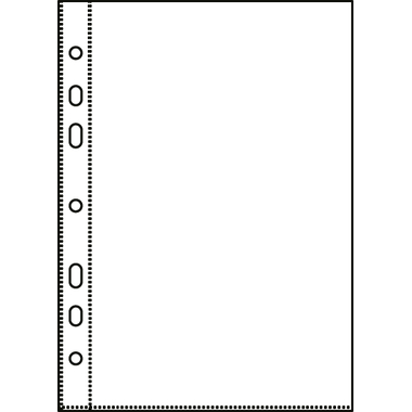 BIELLA Buste per portalistini PP A5 47251003U trasparente, liscio 10 pz.