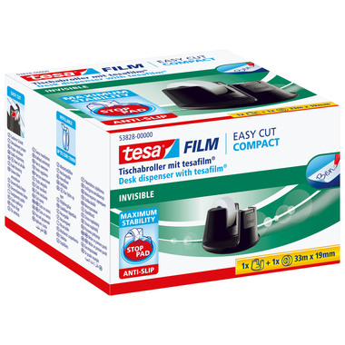 TESA Dérouleur Easy Cut Compact 538280000 incl. 1 roul invisib. 33mx19mm