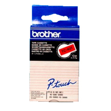 PTOUCH Band, laminiert schwarz/rot TC-401 PT-3000 12 mm