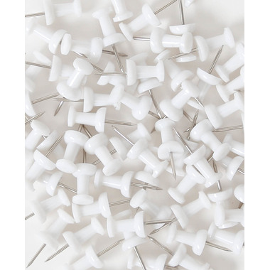 I AM CREATIVE Push Pins Let`s Organize 4035.15 bianco, 9x24cm 100 pezzi