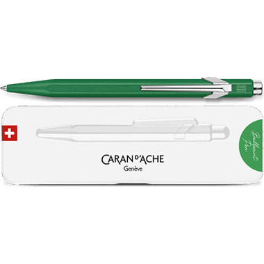 CARAN D'ACHE Kugelschreiber 849 Colormat-X 849.734 grün, Slimpack