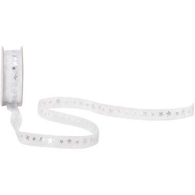 SPYK Band Cubino Stellare 1596.1064 10mmx4 m Weiss-Silber