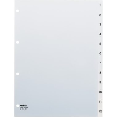 KOLMA Register Vista A4 21.112.00 transparent 1-12