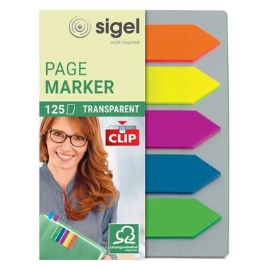 SIGEL Notes 12x50mm HN611 5 Farben ass. 125 Blatt