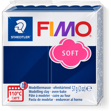FIMO Pâte à modeler Soft 57g 8020-35 bleu