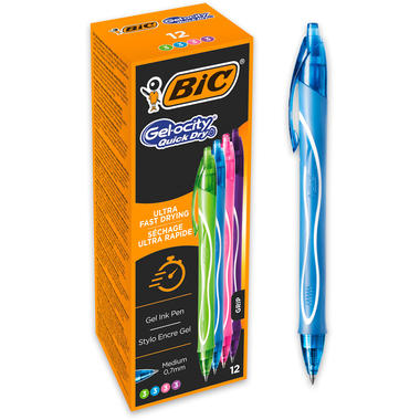 BIC Gel-ocity quick dry 0.7mm 964826 Fun assortiert 12 Stück