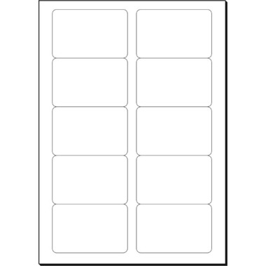 SIGEL Visitenkarten 85x55mm LP798 weiss, 225g 100 Stück