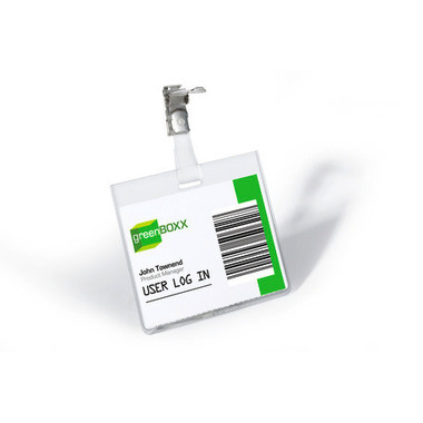 DURABLE Namensschild mit Clip 800319 transp., PVC, 60x90mm 25 Stk.
