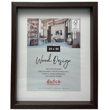 DUFCO Holz-Bilderrahmen 24x30cm 1610.80994 Fuji braun