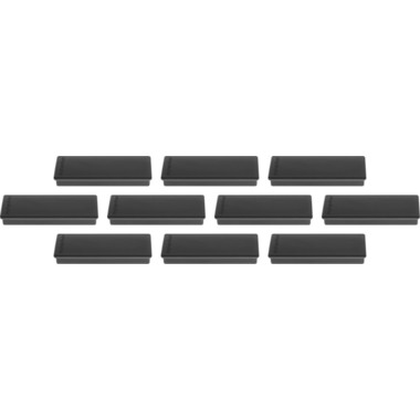 MAGNETOPLAN Support. magnét. réctangle 1665112 noir 10 pcs.