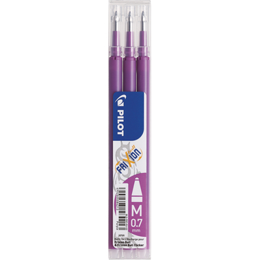 PILOT FriXion Refill 0.7mm BLS-FR7-PU lilac 3 pezzi
