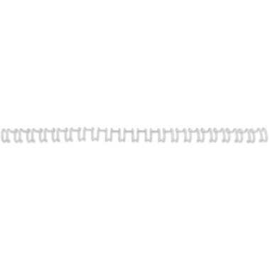 GBC Baguettes de reliure 10mm A4 IB165283 blanc, 21 anneaux 100 pcs.