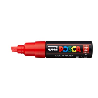POSCA Marker 8mm PC-8K RED rot, Keilspitze