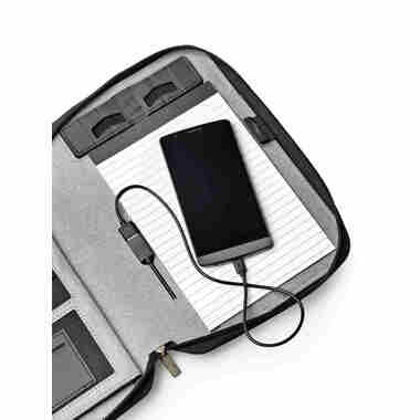 DUFCO Dossier de conférence A5 48-2017.000 Powerbank 5000 mAH, jeans