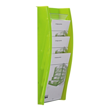 STYRO Support mural brochures A4 128-340.0250 kiwi 4 comp.