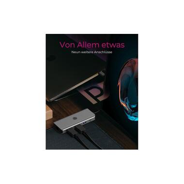 ICY BOX Docking Station IB-DK4012-CPD 9-in-1 100 W PD