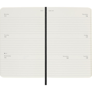 MOLESKINE Agenda Classic Pocket 2026 DSB12WH2Y26 1S/2P nero SC 9x14cm